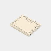 Persoonlijke vintage antieke bladmuziek post-it® notes (Schuin)
