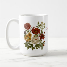 Persoonlijke vintage bloemenmok, cadeau met eigen koffiemok