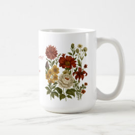 Persoonlijke vintage bloemenmok, cadeau met eigen koffiemok