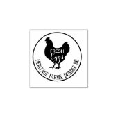 Persoonlijke Vintage Boerderijhuis Ei Stempel  (Afrduk)