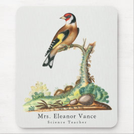 Persoonlijke Vintage Botanische Vogel Leraar Muismat