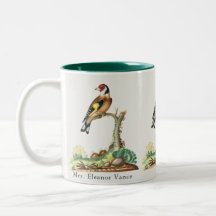 Persoonlijke Vintage Botanische Vogel Leraar