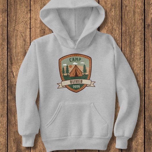 Persoonlijke vintage-campingbadge