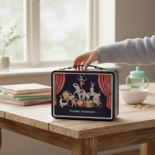 Persoonlijke vintage-circusartiesten-lunchbox