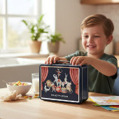 Persoonlijke vintage-circusartiesten-lunchbox