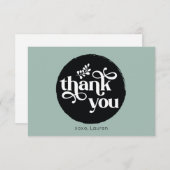 Persoonlijke Vintage Cirkel Platte Bedankt (Voorkant / Achterkant)