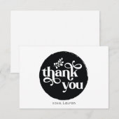 Persoonlijke Vintage Cirkel Platte Bedankt (Voorkant / Achterkant)