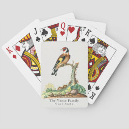 Persoonlijke Vintage Distelvink Familie Spelletjes Pokerkaarten