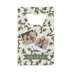 Persoonlijke Vintage Groene Tuin Botanische Rustie Creditkaart Flessenopener