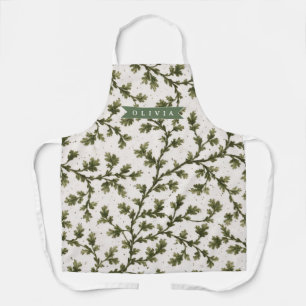 Persoonlijke Vintage Groene Tuin Botanische Rustie Schort