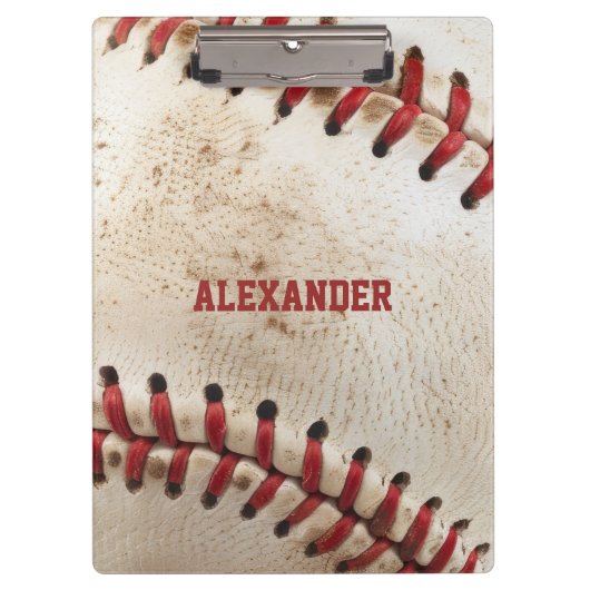 Persoonlijke Vintage Honkbal Klembord (Voorkant)