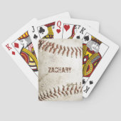 Persoonlijke Vintage Honkbal Pokerkaarten (Achterkant)