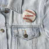 Persoonlijke Vintage Honkbal Ronde Button 5,7 Cm (In situ)
