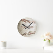 Persoonlijke Vintage Honkbal Ronde Klok (Huis)