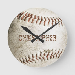 Persoonlijke Vintage Honkbal Ronde Klok