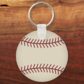 Persoonlijke vintage honkbal sleutelhanger cadeau (Achterkant)