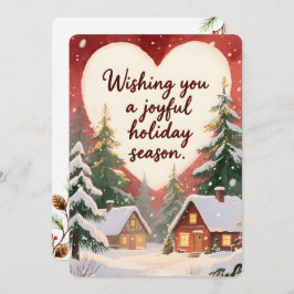 Persoonlijke Vintage Kerstkaart met Platte Afwerki