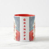 Persoonlijke Vintage Kerstman Kerstmis Mok (Midden)
