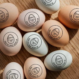 Persoonlijke Vintage Landelijke Boerderij Eierstem Rubberstempel