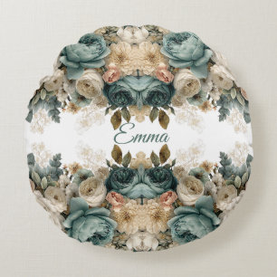 Persoonlijke Vintage Lentetuin met Rozen Rond Kussen