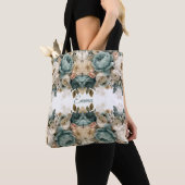 Persoonlijke Vintage Lentetuin met Rozen Tote Bag (Dichtbij)