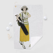 Persoonlijke vintage mode golfhanddoek (Insitu)