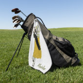 Persoonlijke vintage mode golfhanddoek (Groen)