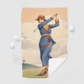 Persoonlijke vintage mode golfhanddoek (Insitu)