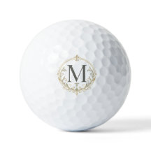 persoonlijke vintage monogram golfbal