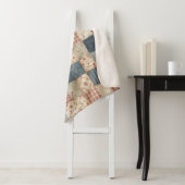 Persoonlijke Vintage Patchwork Samenkomst Sherpa Deken (In situ)