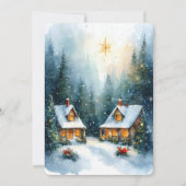 Persoonlijke Vintage Platte Kerstkaart (Voorkant)