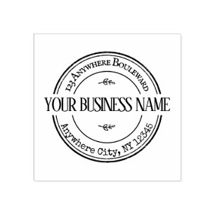 Persoonlijke vintage rubberstempel