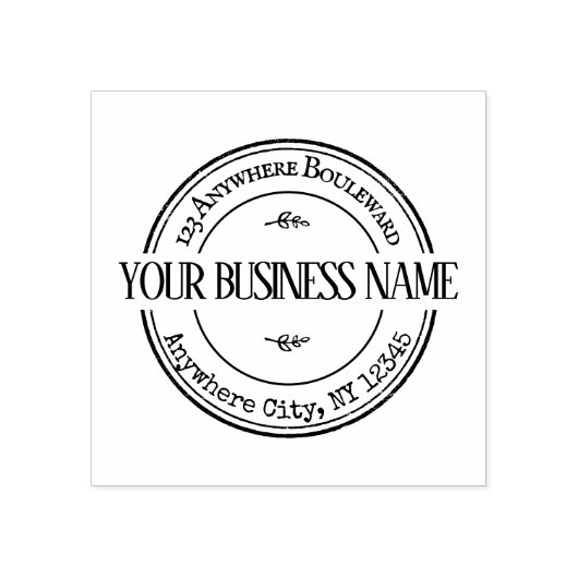 Persoonlijke vintage rubberstempel (Afrduk)