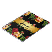 Persoonlijke Vintage Rustieke Bloem Notitieboek (Linkerzijde)