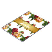 Persoonlijke Vintage Rustieke Bloem Notitieboek (Linkerzijde)