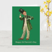 Persoonlijke Vintage St. Patrick's Day kaart (Gele Bloem)