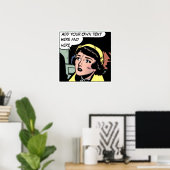 Persoonlijke vintage strip - Archiefprint Poster (Thuiskantoor)