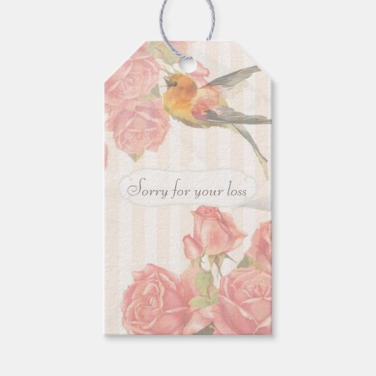 Persoonlijke Vintage Sympathie Cadeaulabel (Voorkant)