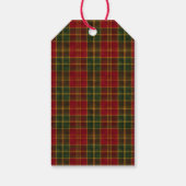 Persoonlijke vintage teddybeer kerstsok cadeaulabel (Achterkant)