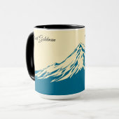 Persoonlijke Vintage Winter Ski Club Lodge Mok (Voorkant links)