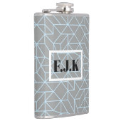 Persoonlijke vinyl omwikkelde fles - Geometrisch b Heupfles (Rechts)