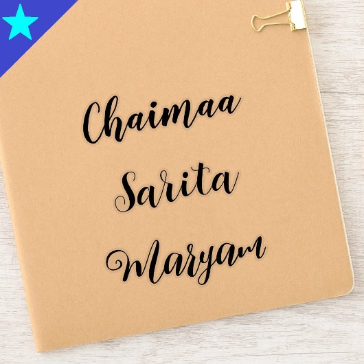 Persoonlijke vinyl stickerlabels, op maat gemaakte sticker