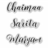 Persoonlijke vinyl stickerlabels, op maat gemaakte sticker (Voorkant)