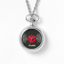 Persoonlijke vinylplaat-horloge horloge