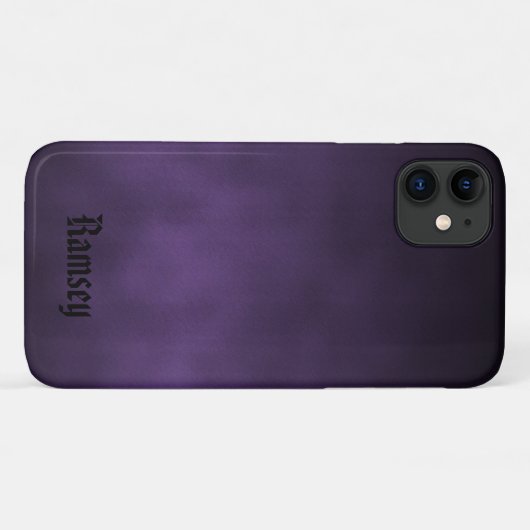 Persoonlijke Violet en zwarte Gothic kunst Case-Mate iPhone Case (Achterkant (horizontaal))