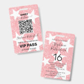 Persoonlijke VIP PASS-feestje Badge (Voor- en achterkant)