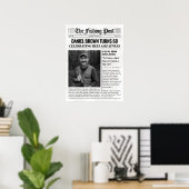 Persoonlijke viscadeaus, visserijkrant poster (Thuiskantoor)
