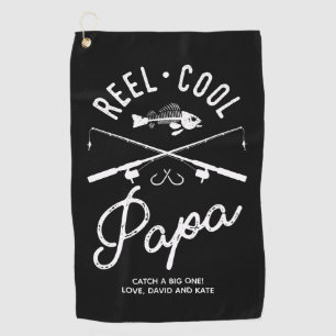 Persoonlijke visdoek voor 'Reel Cool Papa' Golfhanddoek