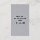 Persoonlijke Visitekaartjes (Achterkant)