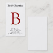 Persoonlijke Visitekaartjes (Voorkant / Achterkant)